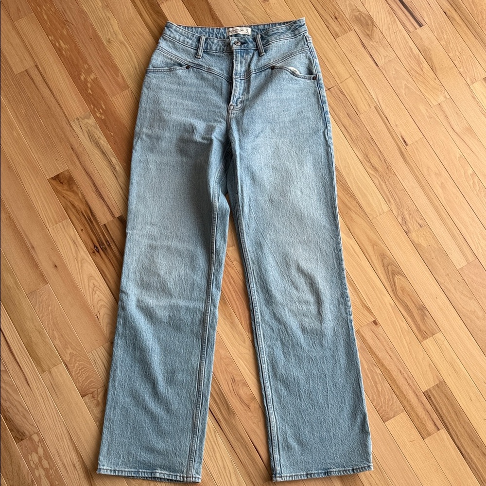 Abercrombie & Fitch Light Blue Straight Leg Jeans